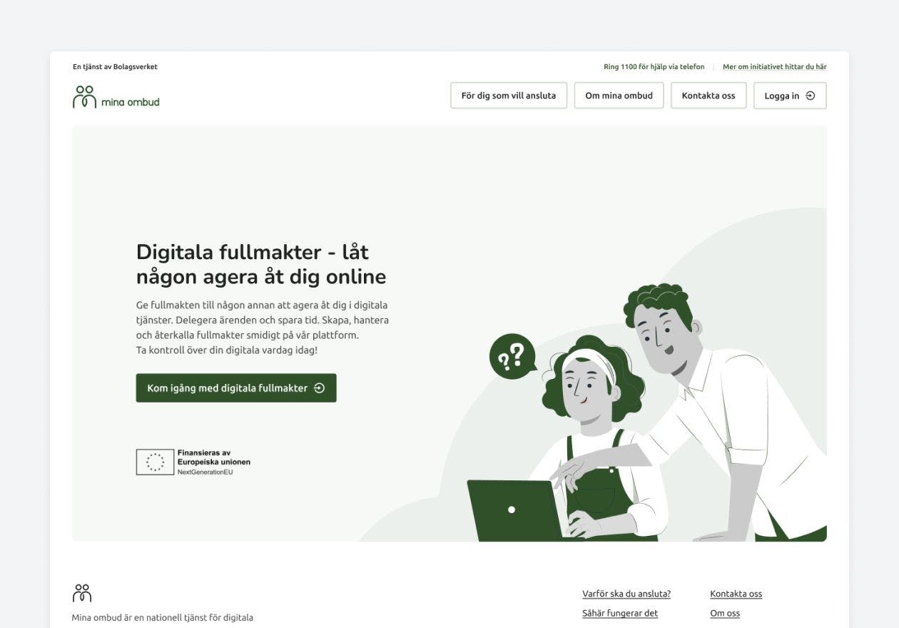 UX-Optimering och UI-förslag för Bolagsverkets tjänst Mina ombud